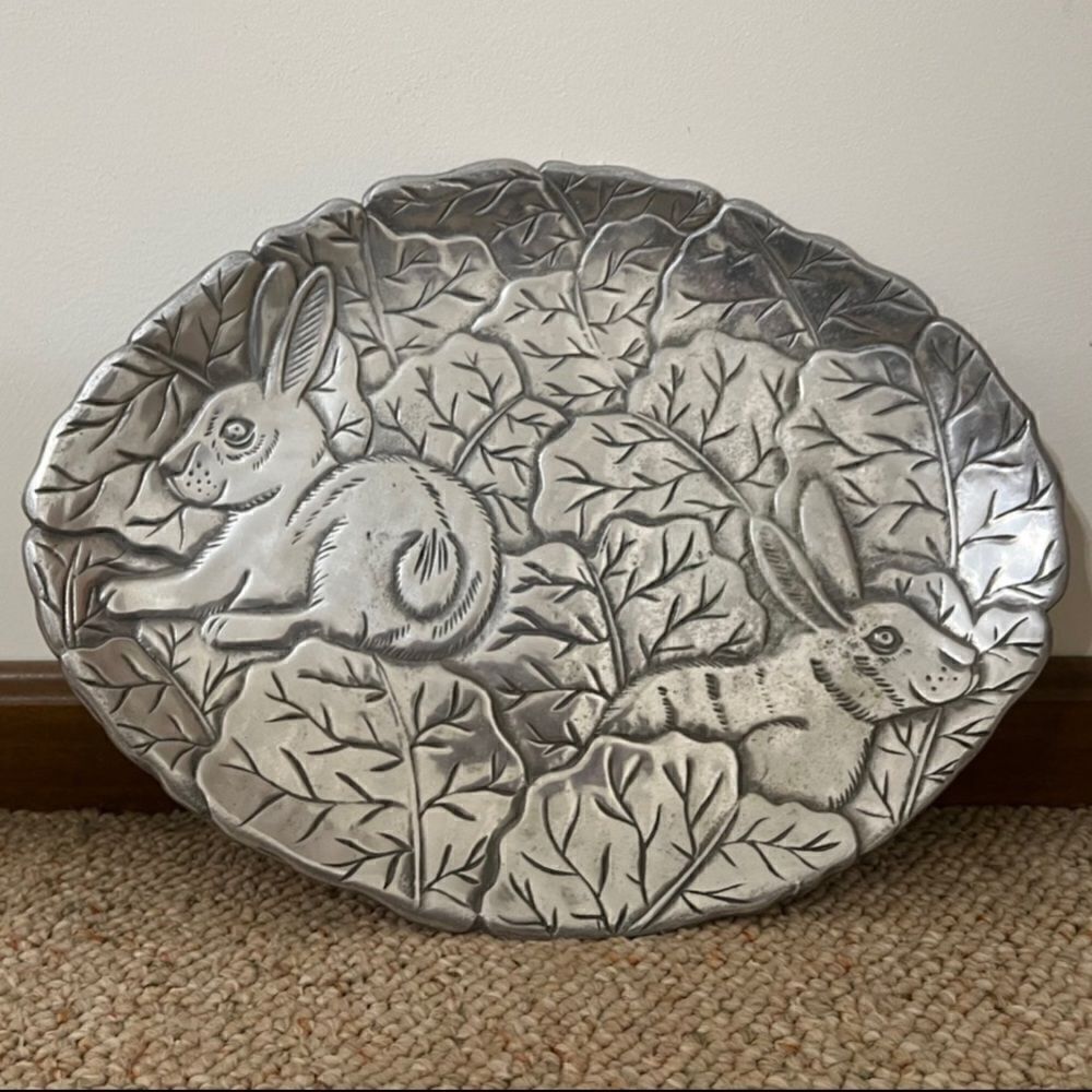 Vintage 1991 CBK Ltd. 15" Spring Rabbits Hares Bunnies Easter Decorative